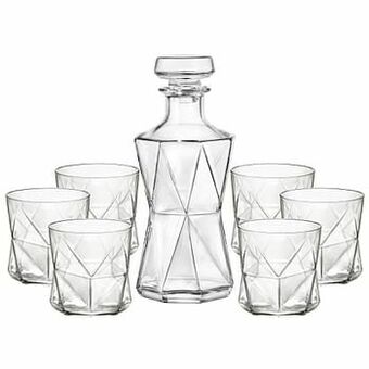 Makro Bormioli Rocco Whiskeykaraf en glazen Cassiopea aanbieding