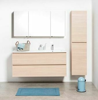 Zelfbouwmarkt Badmeubel Dotan Naturel Eik 1400 Mm Wastafel Mat Rechts aanbieding