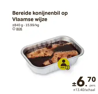 Bon Ap Bereide konijnenbil op vlaamse wijze aanbieding