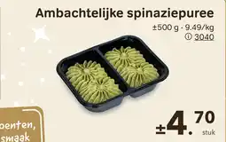 Bon Ap Ambachtelijke spinaziepuree aanbieding