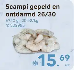 Bon Ap Scampi gepeld en ontdarmd 26/30 aanbieding