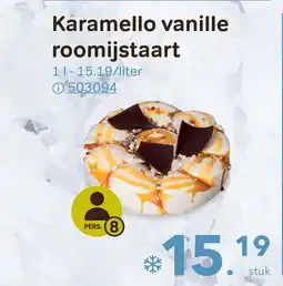 Bon Ap Karamello vanille roomijstaart aanbieding