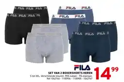 Trafic Fila set van 2 boxershorts heren aanbieding