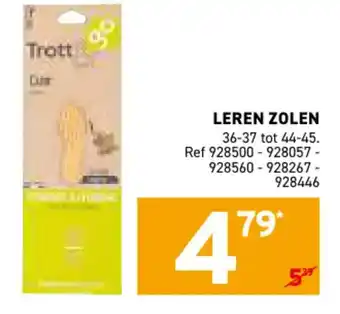 Trafic Leren zolen aanbieding