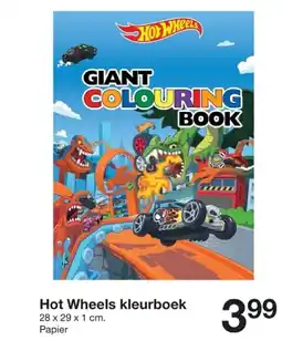 Zeeman Hot Wheels kleurboek aanbieding
