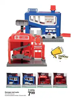 Zeeman Garage met auto aanbieding