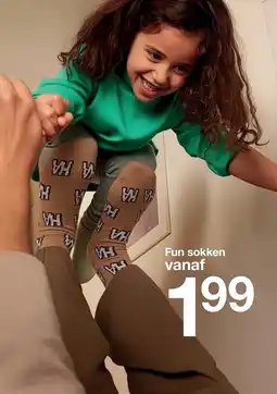 Zeeman Fun sokken aanbieding