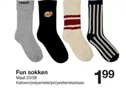 Zeeman Fun sokken aanbieding