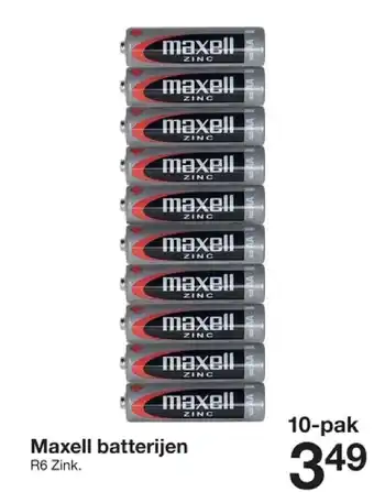 Zeeman Maxell batterijen aanbieding