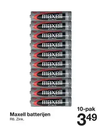 Zeeman Maxell batterijen aanbieding
