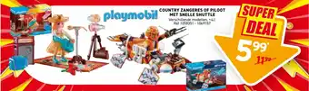 Country zangeres of piloot met snelle shuttle