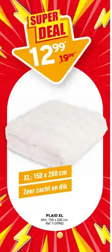 Trafic Plaid XL aanbieding