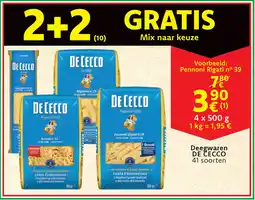 Cora Deegwaren DE CECCO aanbieding