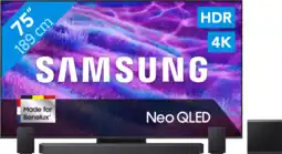 Coolblue Samsung 75 Neo QLED QN82F 4K (2025) + Samsung HW-Q930F Noir aanbieding