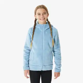 Decathlon Warm kinderfleecevest voor wandelen MH500 7-15 jaar blauw aanbieding