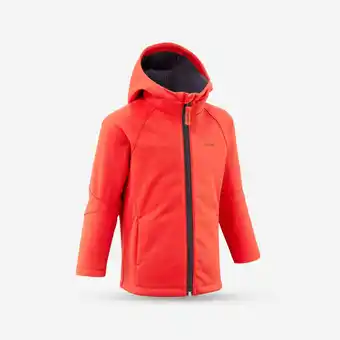 Decathlon Softshell wandeljas voor kinderen van 2-6 jaar MH900 rood aanbieding