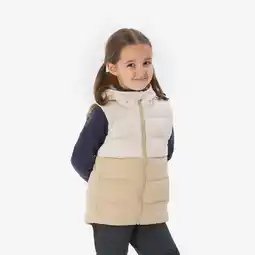 Decathlon Gewatteerde wandelbodywarmer voor kinderen van 2-6 jaar NH500 beige aanbieding