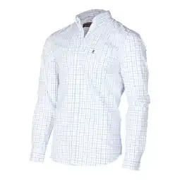 Decathlon BROWNING Jachthemd Oliver Blauw Maat S aanbieding