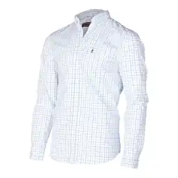 Decathlon BROWNING Jachthemd Oliver Blauw Maat S aanbieding