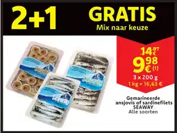 Cora Gemarineerde ansjovis of sardinefilets seaway aanbieding