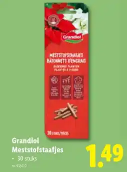 Lidl Grandiol Meststofstaafjes aanbieding