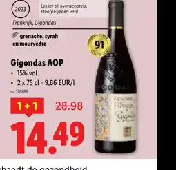Lidl Gigondas AOP aanbieding