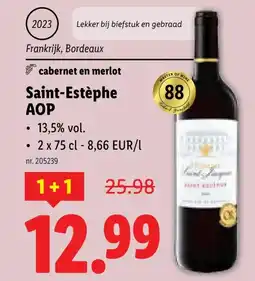 Lidl Saint-Estèphe AOP aanbieding