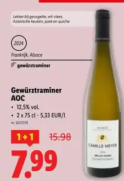 Lidl Gewürztraminer AOC aanbieding