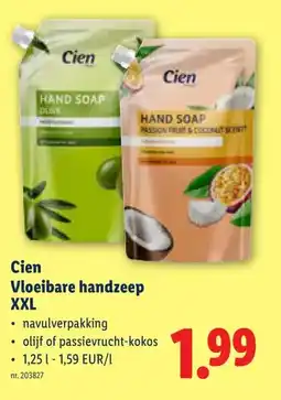 Lidl Cien Vloeibare handzeep XXL aanbieding