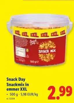 Lidl Snack Day Snackmix in emmer XXL aanbieding