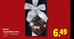 Lidl Deluxe Luxepralines in box aanbieding