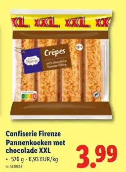 Lidl Confiserie Firenze Pannenkoeken met chocolade XXL aanbieding