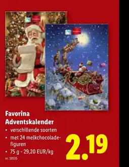 Lidl Favorina Adventskalender aanbieding