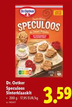 Lidl Dr. Oetker Speculoos Sinterklaaskit aanbieding