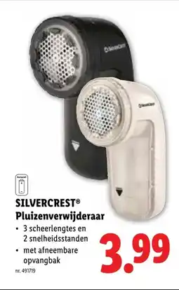 Lidl SILVERCREST Pluizenverwijderaar aanbieding