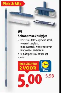 Lidl W5 Schoonmaakhulpjes aanbieding