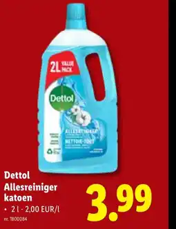 Lidl Dettol Allesreiniger katoen aanbieding