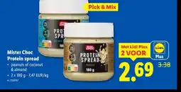 Lidl Mister Choc Protein spread aanbieding