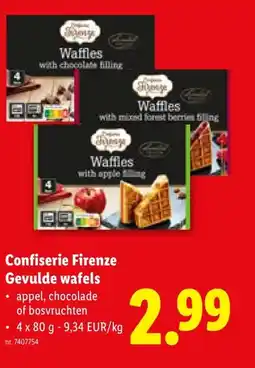 Lidl Confiserie Firenze Gevulde wafels aanbieding