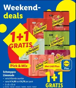 Lidl Schweppes Limonade aanbieding