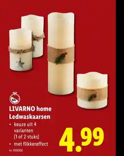 Lidl LIVARNO home Ledwaskaarsen aanbieding