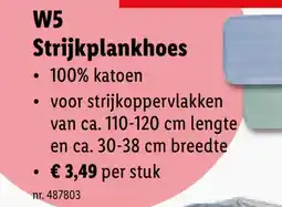 Lidl W5 Strijkplankhoes aanbieding