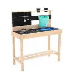 Decathlon Buitenkeuken voor kinderen LITTLE CHEF Bruin FSC aanbieding