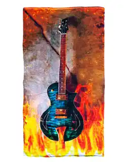 Decathlon GITAAR GEDRUKT HANDDOEK aanbieding