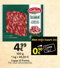 Cora Coppa di parma aanbieding