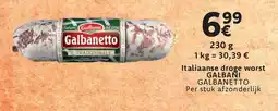 Cora Italiaanse droge worst galbani galbanetto aanbieding