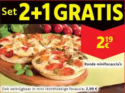 Cora Ronde minifocaccia's aanbieding