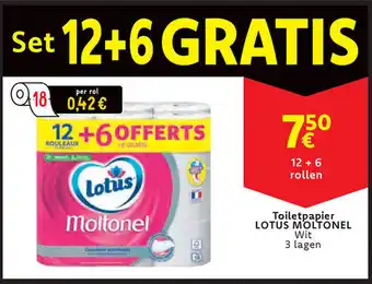 Cora Toiletpapier lotus moltonel aanbieding