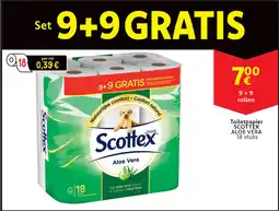 Cora Toiletpapier scottex aloe vera aanbieding