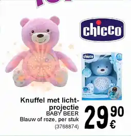Cora Knuffel met licht projectie aanbieding